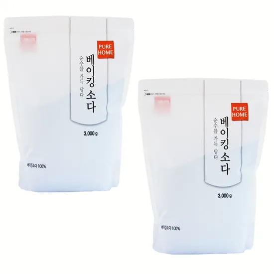 퓨어홈 베이킹소다, 봉지형, 3kg, 2개