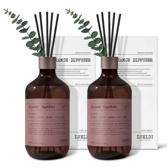 루엘디 프리미엄 대용량 퍼퓸 디퓨저, 플라워 가든, 500ml, 2개