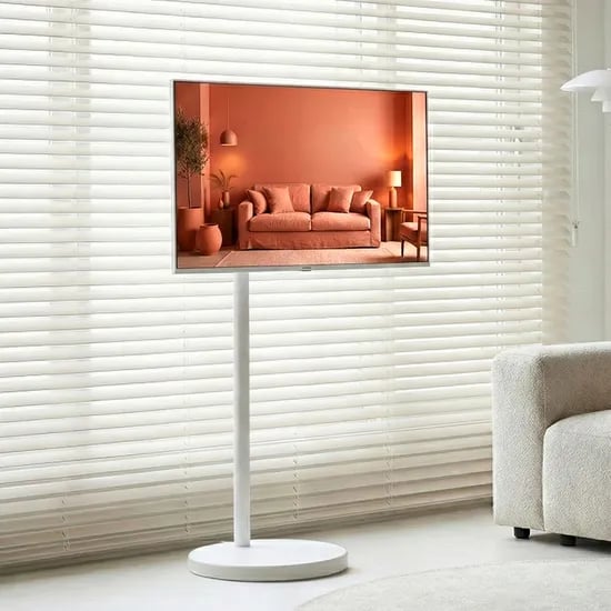 더함 삼탠바이미 화이트 스마트 TV, 4K QLED, 109cm/43인치, 에센셜, 스탠드형, 단순배송, 1개