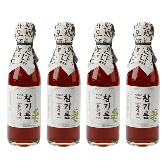 전통압착 통참기름, 350ml, 4개