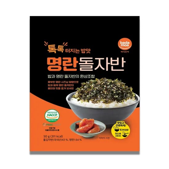 바다모아 명란 돌자반, 50g, 2봉