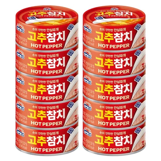 사조 고추참치, 100g, 10개