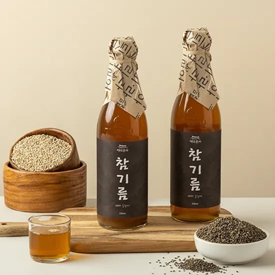 백년본가 참기름, 350ml, 2개