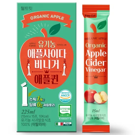 웰트릿 유기농 애플사이다비니거 애플퀸, 15ml, 1박스