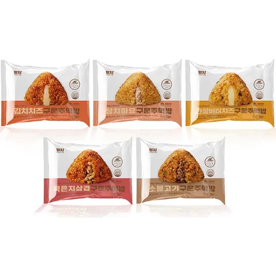 엄지 구운주먹밥 5종, 100g, 15개