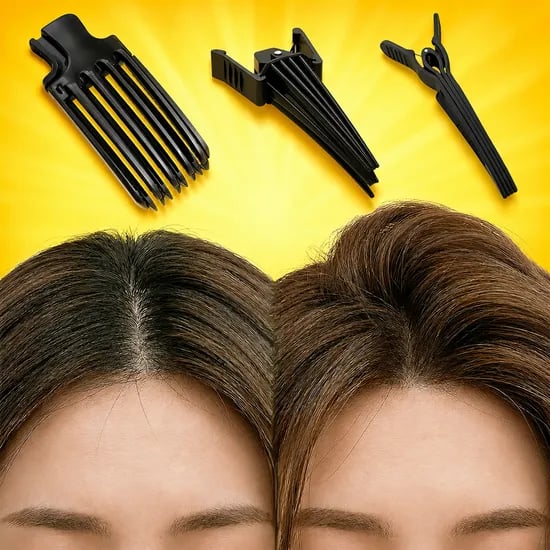 세플로 헤어 집게 올블랙 볼륨, 블랙, 3종, 1세트