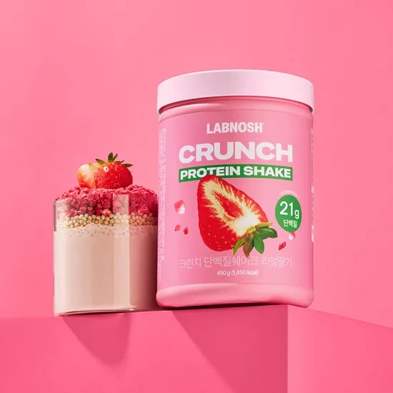 랩노쉬 크런치 단백질 쉐이크 리얼딸기, 450g, 1통