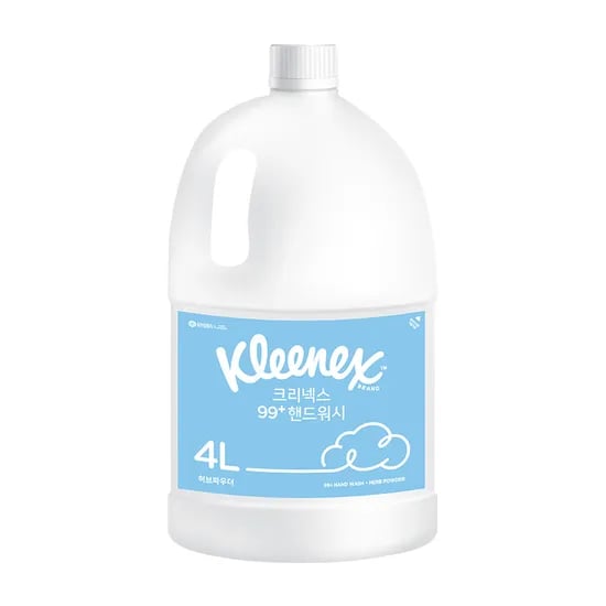 크리넥스 99+ 핸드워시 리필, 허브파우더향, 4L, 1개