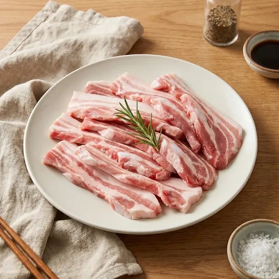 파파네정육점 구이용 오겹살, 1kg, 3개