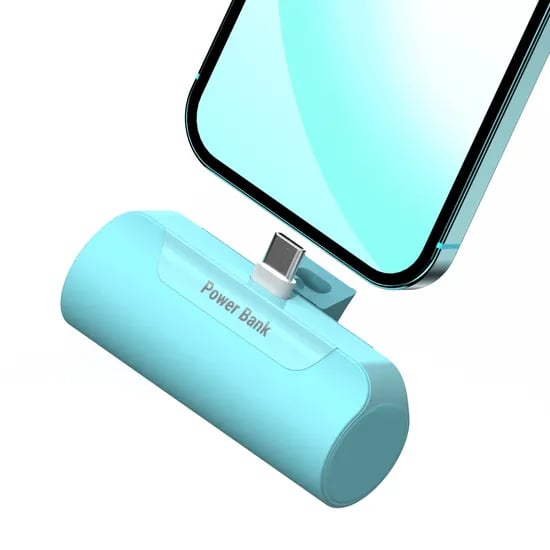 프리미엄 도킹형 보조배터리 5000mAh, 민트, C타입, 1개