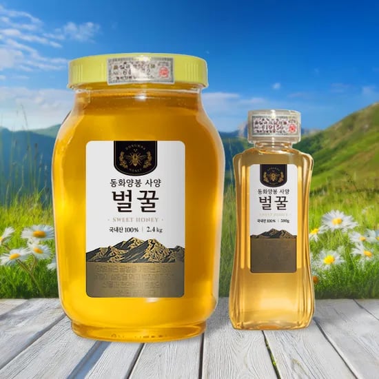동화양봉 사양벌꿀, 2.4kg, 1개