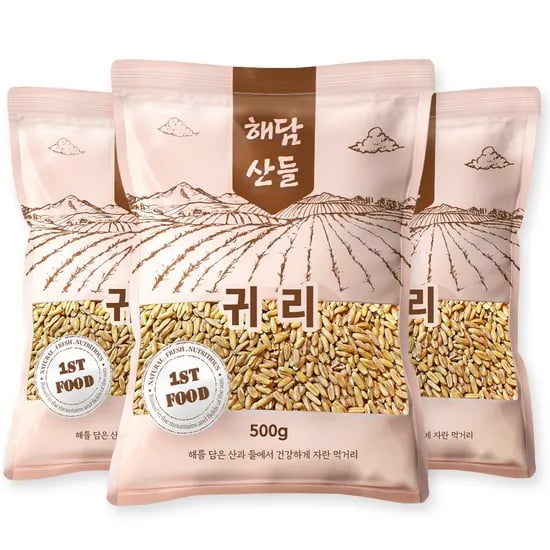 해담산들 귀리, 500g, 3봉