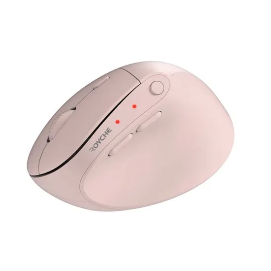 로이체 무선 블루투스 버티컬 마우스 RX-650V, 핑크, 1개