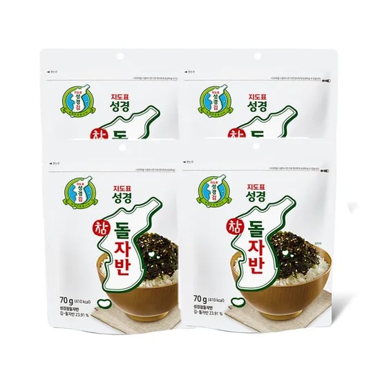 지도표 성경참돌자반, 70g, 4봉
