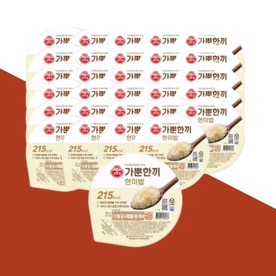 오뚜기밥 가뿐한끼현미밥, 150g, 30개