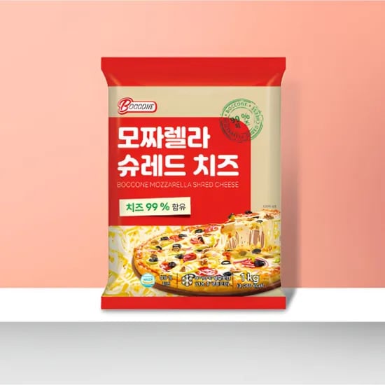 보꼬네 모짜렐라 슈레드 치즈, 1kg, 1개