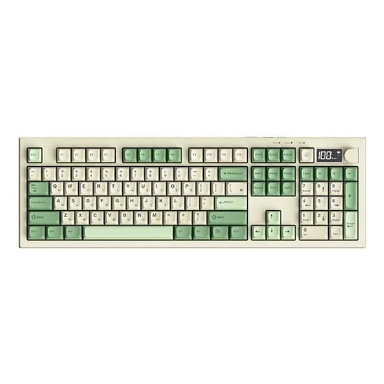 AULA S102PRO 유무선 저소음 키보드, 국내정품, 그린, 1개