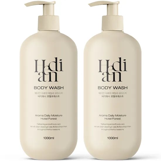헤디안 아로마 데일리 모이스처 바디워시, 호텔포레스트향, 1L, 2개