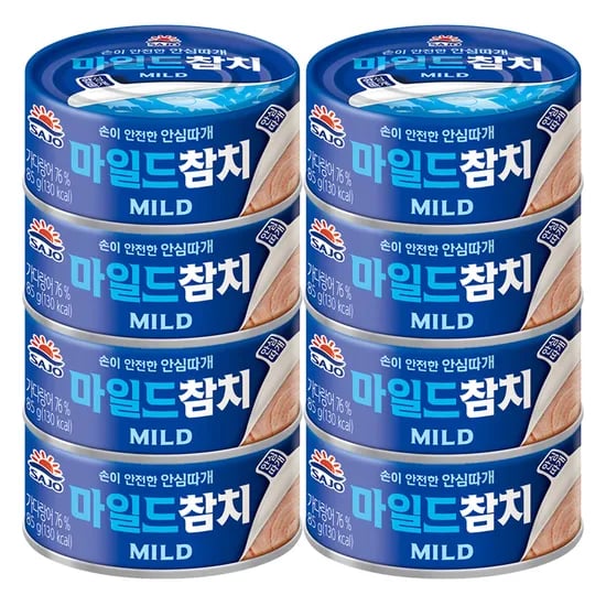 사조참치, 마일드참치, 85g, 8개