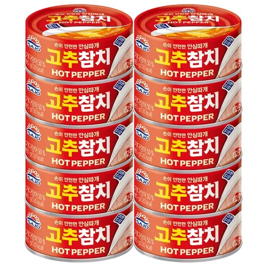사조 고추참치, 85g, 10개