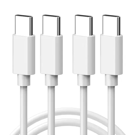 서가 25W PD CtoC 초고속 충전 케이블, 1m, 화이트, 2개