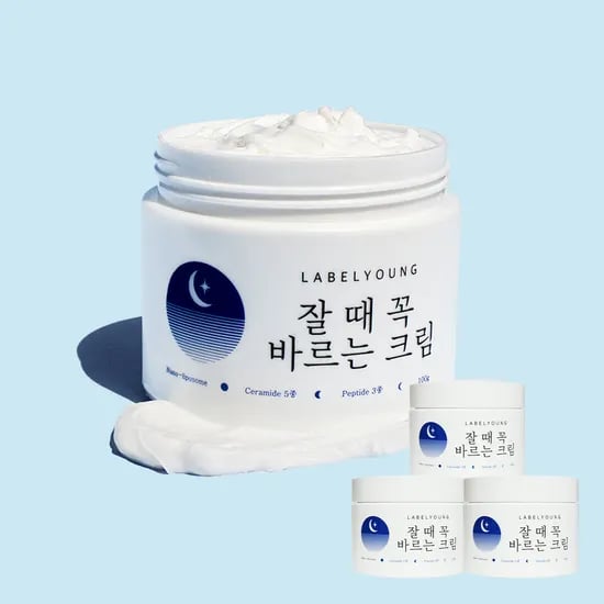 라벨영 쇼킹 잘 때 꼭 바르는 크림, 100g, 3개