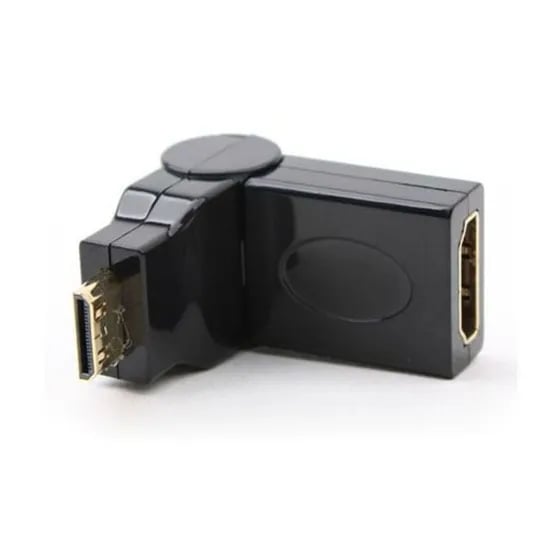 Coms HDMI 젠더 Mini HDMI M HDMI F 상하 90도, 1개