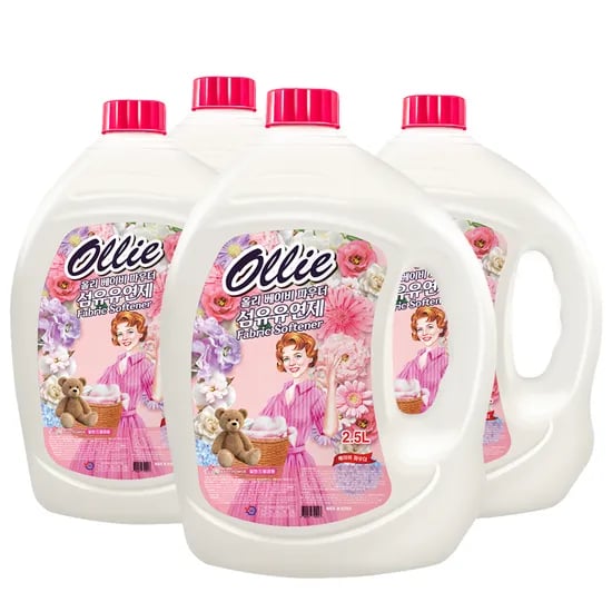 올리 베이비파우더 섬유유연제, 2.5L, 4개