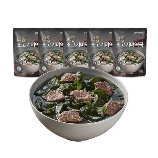 교동 소고기 미역국, 500g, 5개