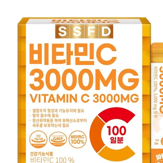 순수식품 비타민C 3000MG, 3g, 100포, 1박스