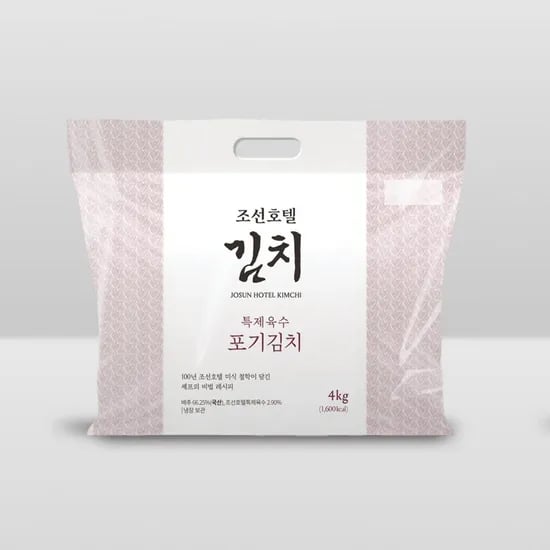 조선호텔 특제육수 포기김치 4kg (27,897원 / 무료)