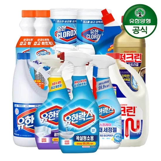 유한락스 NEW 욕실청소용 600ml 4개
