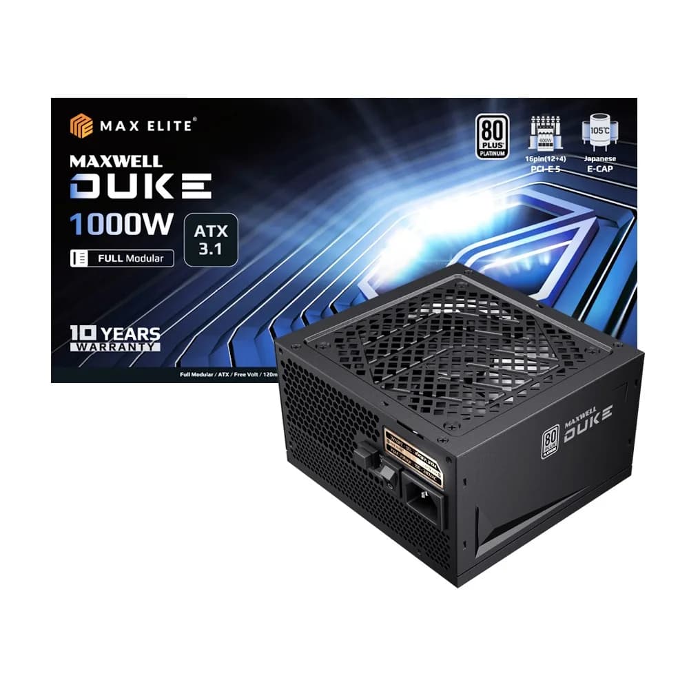 MAXWELL DUKE 1000W 80PLUS플래티넘 풀모듈러 ATX3.0 화이트