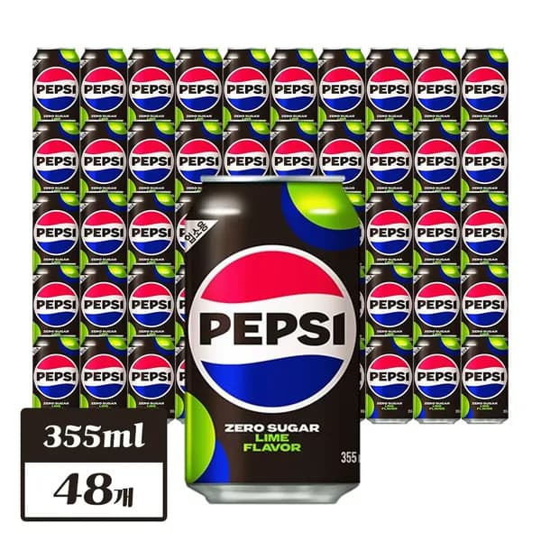 펩시 제로슈거 라임향 355ml*48개 업소용 펩시 제로슈거 라임향 355ml*48개 업소용