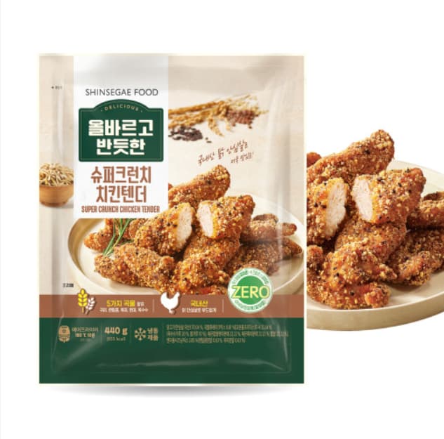 올반 슈퍼크런치 치킨텐더 440g 4팩 올반 슈퍼크런치 치킨텐더 440g 4팩