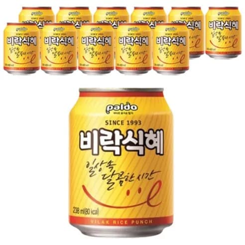 팔도 비락식혜, 238ml, 12개 (6,880원/와우무료) 팔도 비락식혜, 238ml, 12개 (6,880원/와우무료)