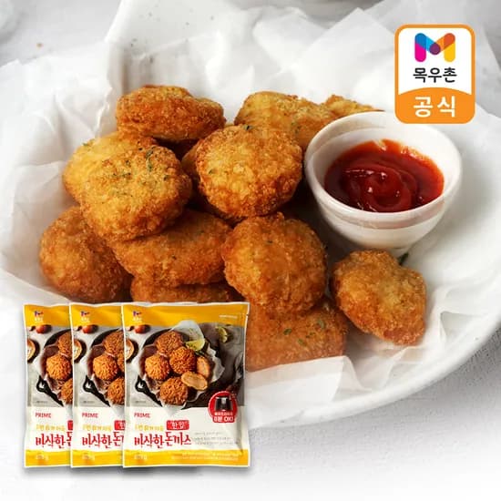 목우촌 프라임 한입 돈까스 500g 3개 목우촌 프라임 한입 돈까스 500g 3개