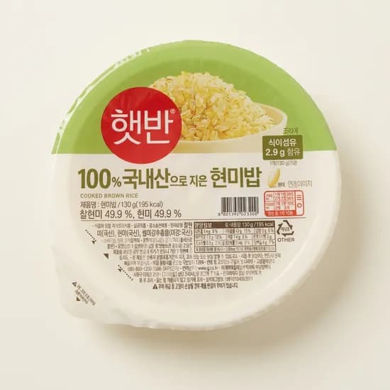 햇반 현미밥 130g 36개 30,800원 햇반 현미밥 130g 36개 30,800원
