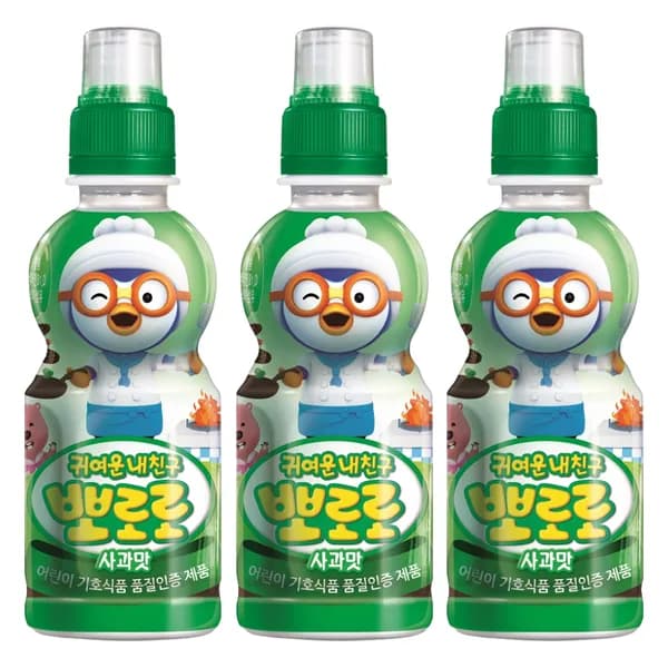 팔도 뽀로로 음료 사과맛 235ml 24개 17,900원 팔도 뽀로로 음료 사과맛 235ml 24개 17,900원