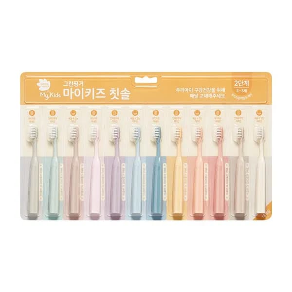 그린핑거 마이키즈 칫솔 2단계 12개입 그린핑거 마이키즈 칫솔 2단계 12개입