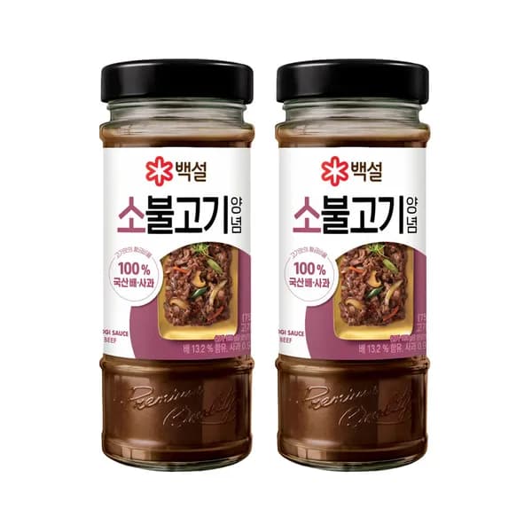 CJ제일제당 백설 소불고기양념 500g 2개 13,900원 CJ제일제당 백설 소불고기양념 500g 2개 13,900원