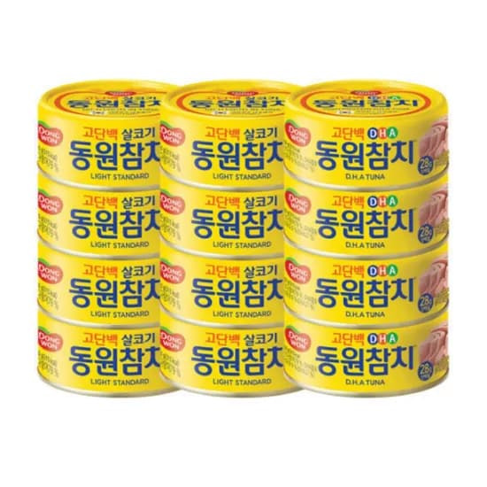 동원 라이트스탠다드 DHA 참치 150g 12개 1세트 동원 라이트스탠다드 DHA 참치 150g 12개 1세트