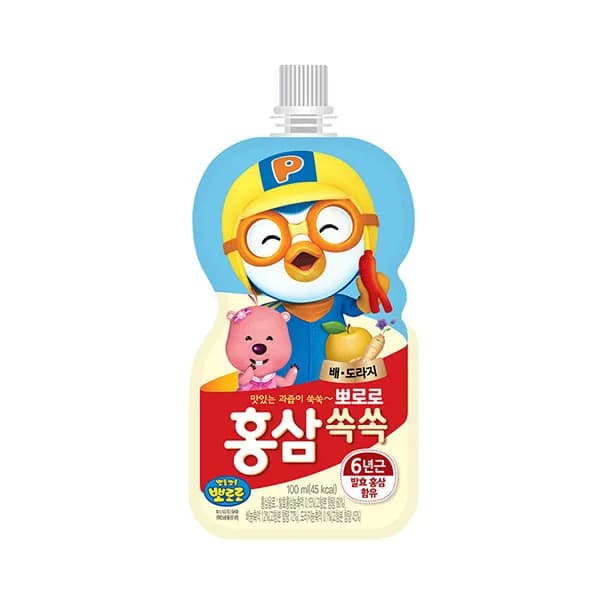 팔도 뽀로로 홍삼쏙쏙 배도라지 100ml 30개 20,900원 팔도 뽀로로 홍삼쏙쏙 배도라지 100ml 30개 20,900원