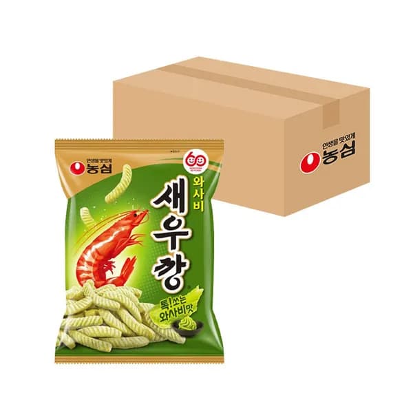 농심 새우깡 와사비맛 70g 20개 농심 새우깡 와사비맛 70g 20개