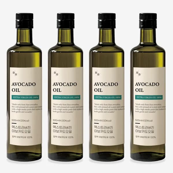 비오바이 아보카도 오일 엑스트라버진 저온압착 500ml 4병 비오바이 아보카도 오일 엑스트라버진 저온압착 500ml 4병