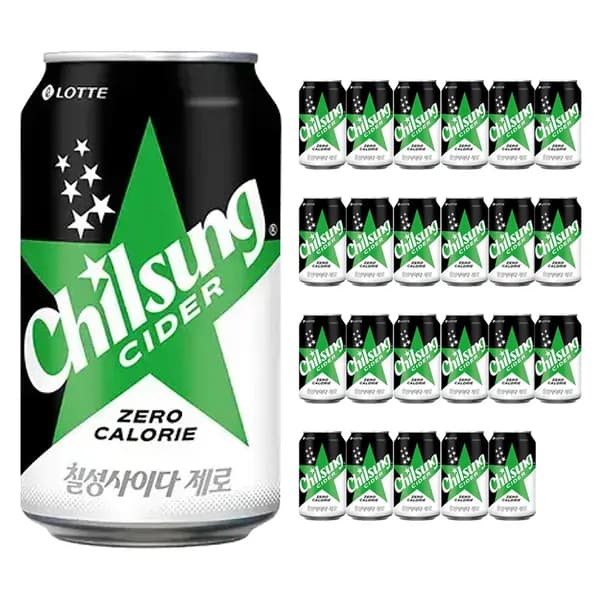 칠성 사이다 제로 355ml 24캔 19,300원 칠성 사이다 제로 355ml 24캔 19,300원