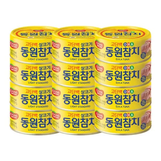 동원 DHA 참치 150g 8개 외 라이트스탠다드 참치 150g 4개 동원 DHA 참치 150g 8개 외 라이트스탠다드 참치 150g 4개