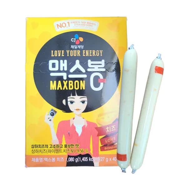 CJ제일제당 맥스봉 치즈 소시지 27g 40개 CJ제일제당 맥스봉 치즈 소시지 27g 40개