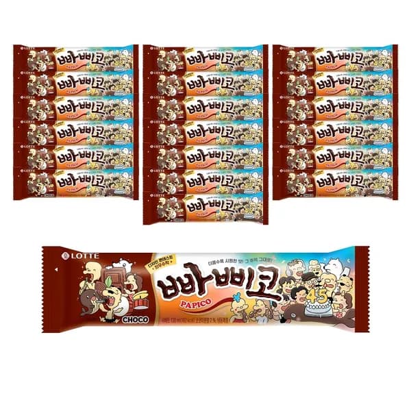 롯데웰푸드 빠삐코 초코 130ml 20개 18,900원 롯데웰푸드 빠삐코 초코 130ml 20개 18,900원