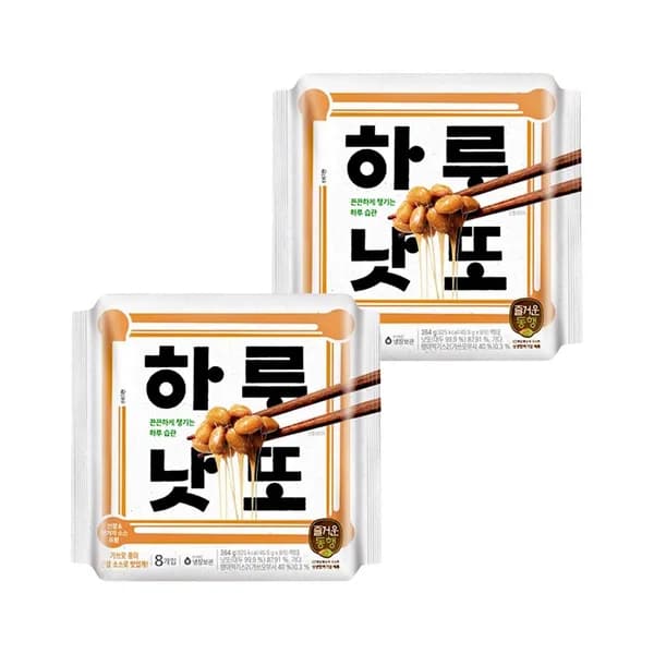 CJ제일제당 하루낫또 45.5g 8개입 2개 CJ제일제당 하루낫또 45.5g 8개입 2개